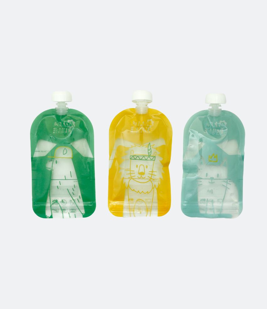 Lot de 15 gourdes réutilisables