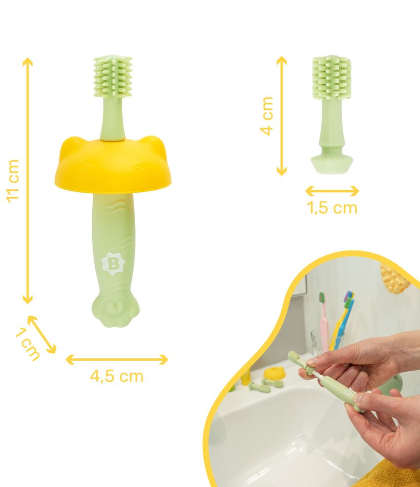 Brosse à dent évolutive en silicone