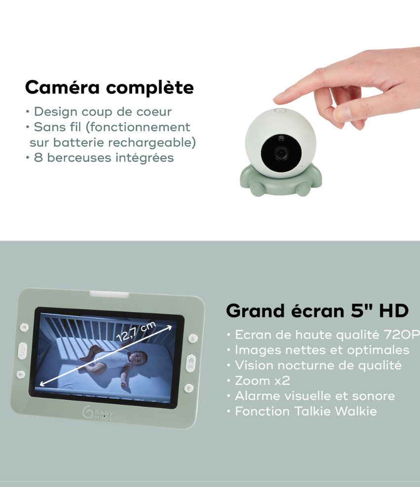 Babyphone Yoo Go+ HD + sa caméra additionnelle