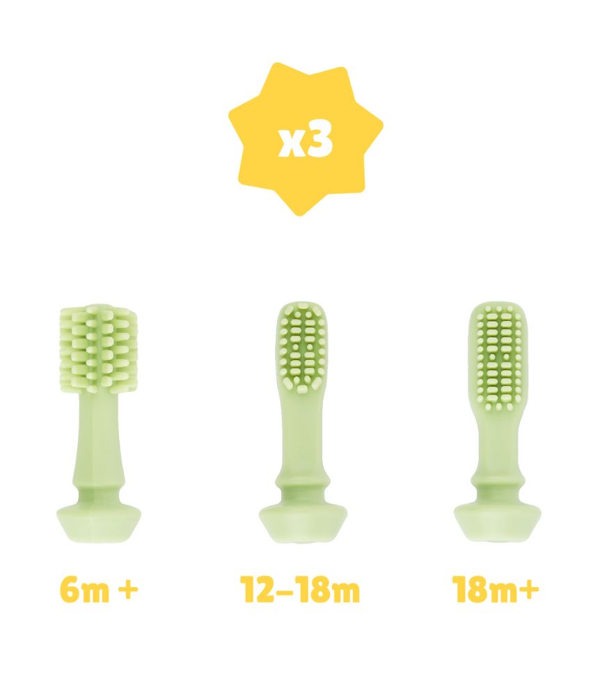 Brosse à dent évolutive en silicone