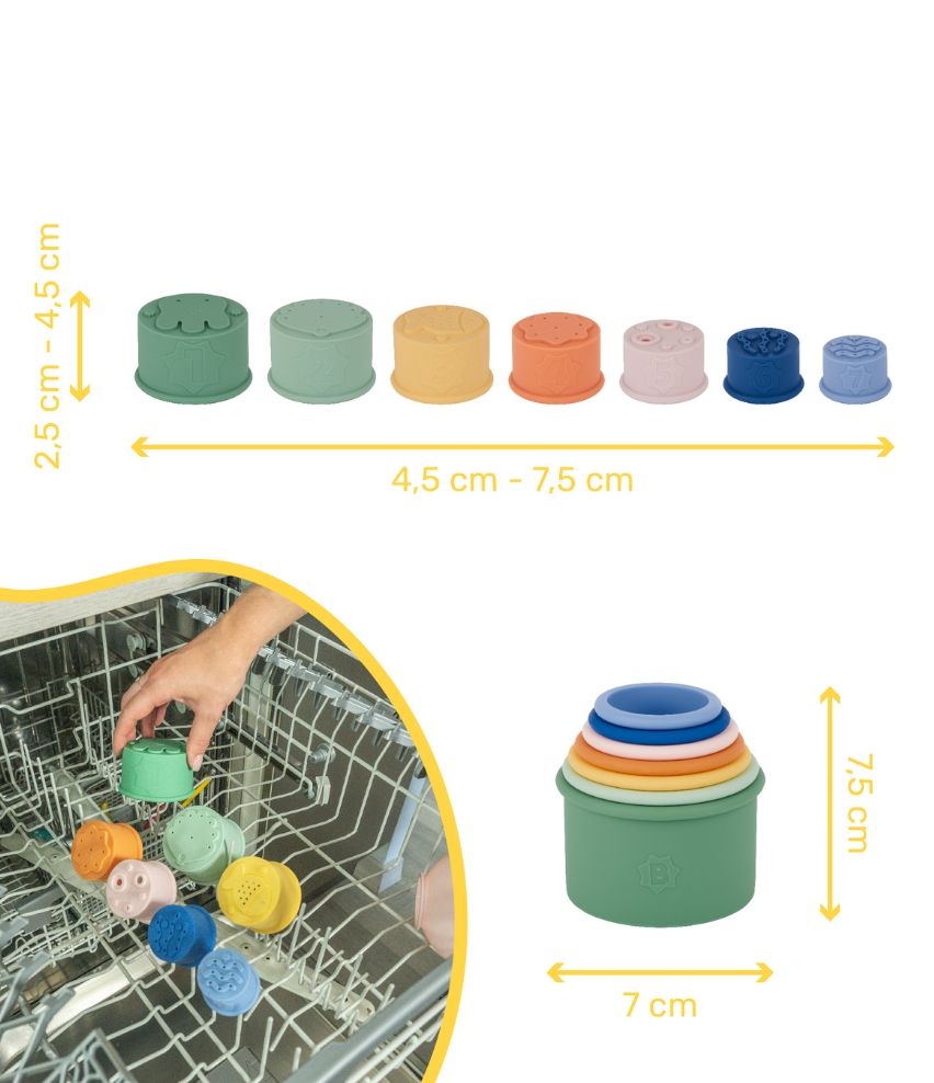 Jouets de bain empilables