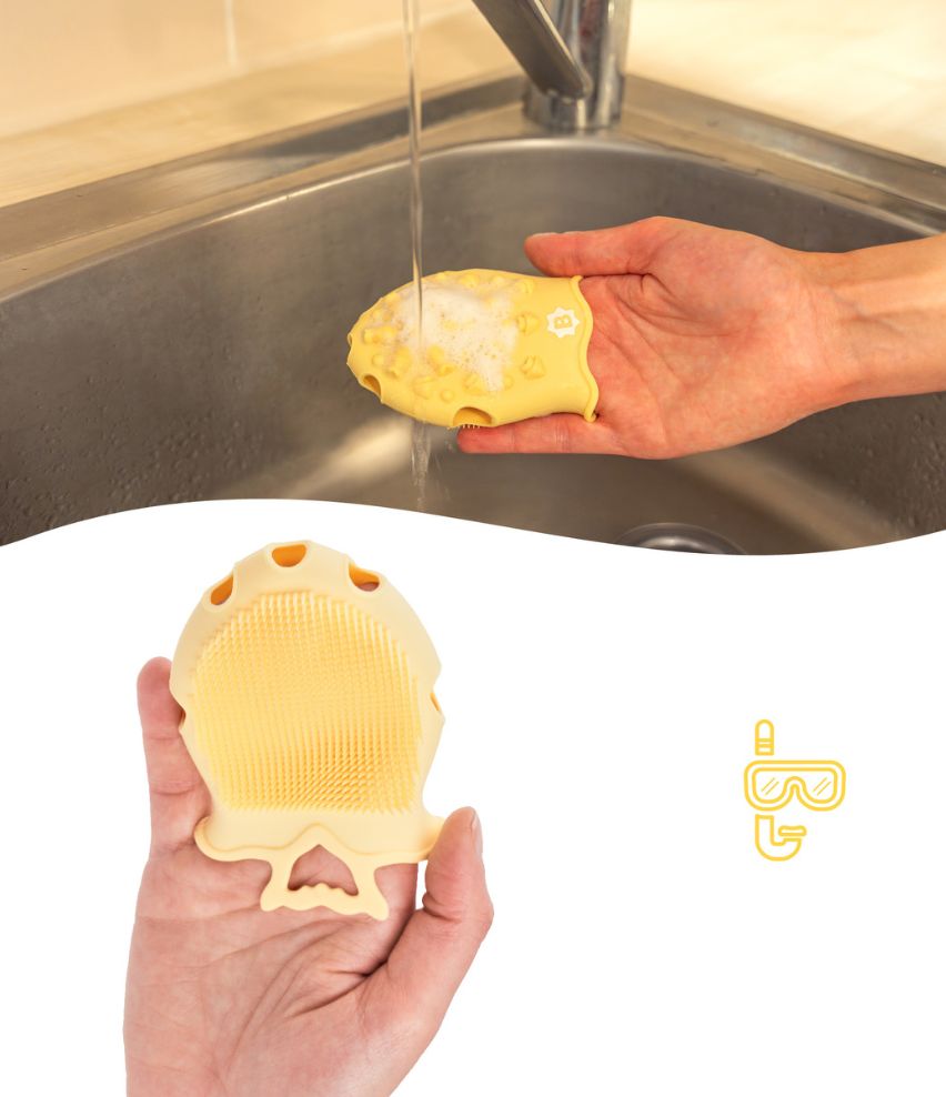 Brosse de massage en silicone