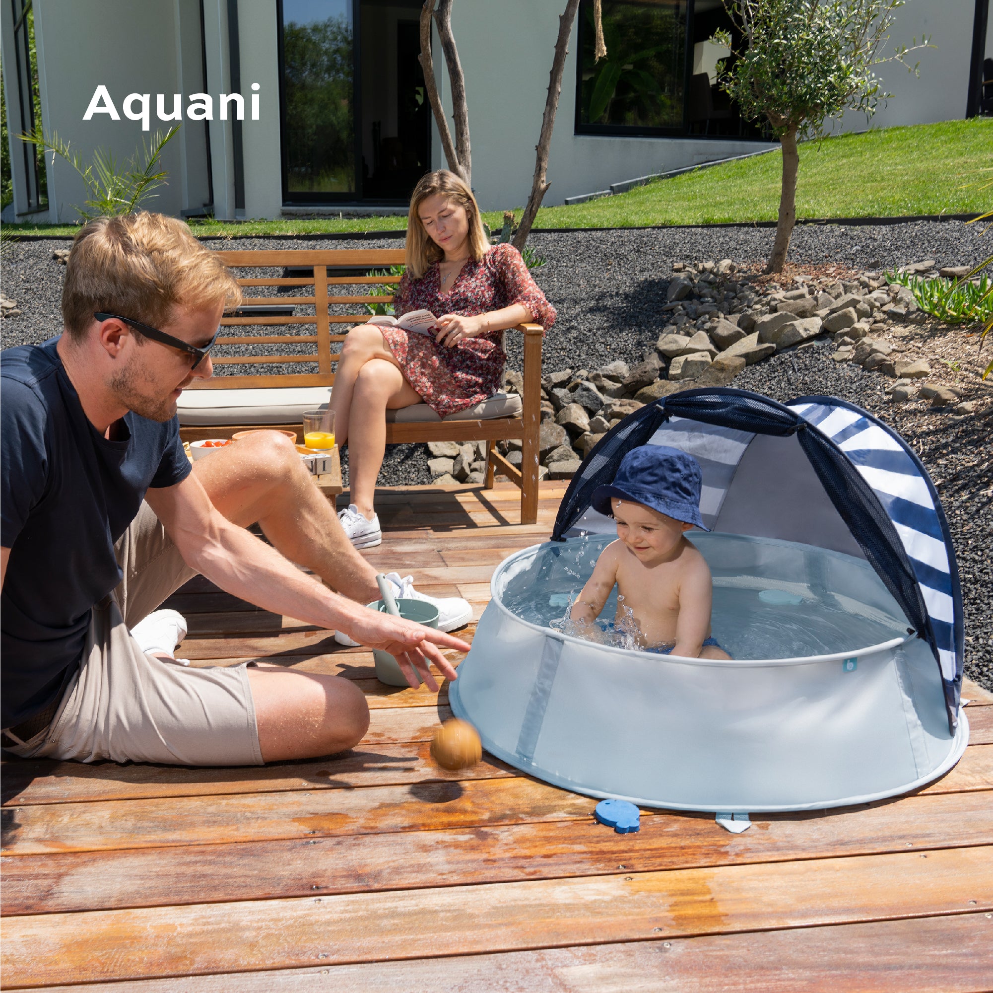 Sardines pour Tente Anti-UV bébé - Marinière