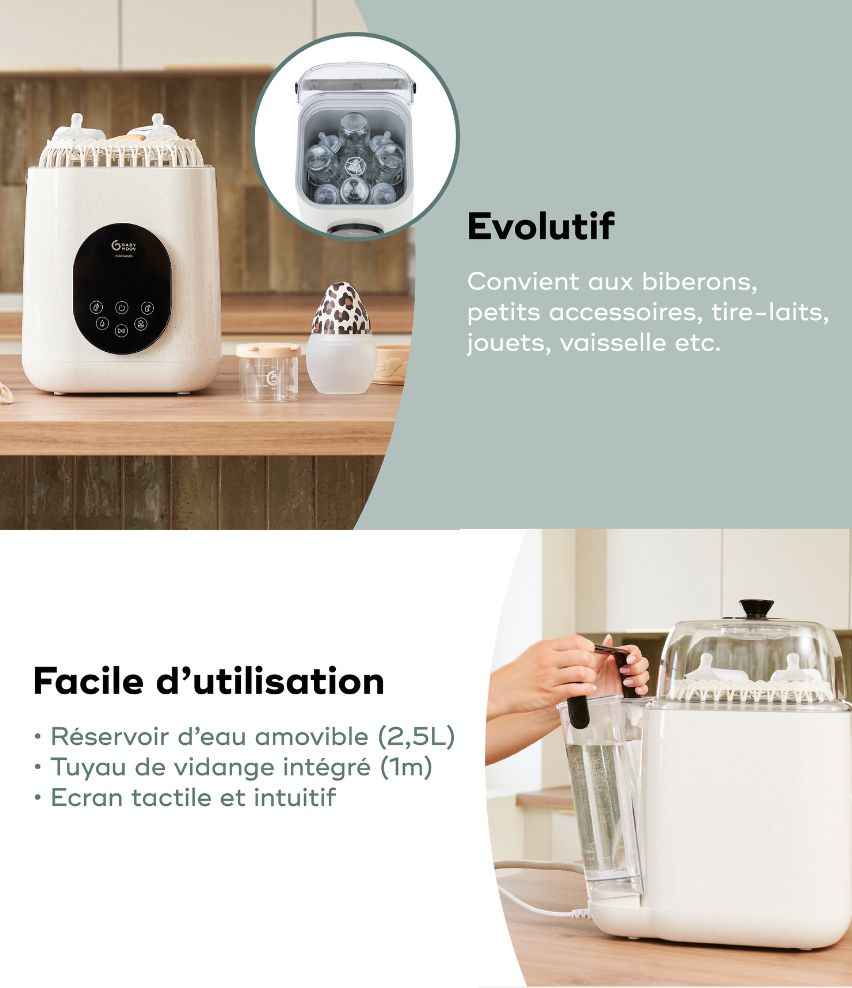 Lave biberon & stérilisateur NutriWash