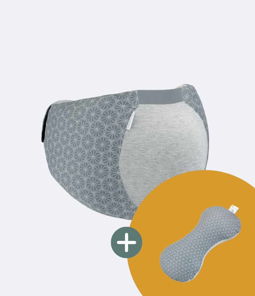 Pack grossesse : ceinture de sommeil + coussin