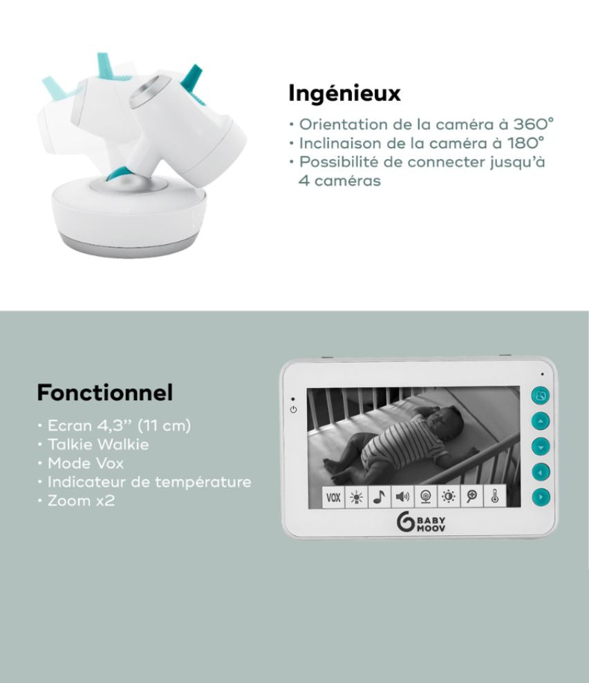 Babyphone Caméra 360° YOO-Moov