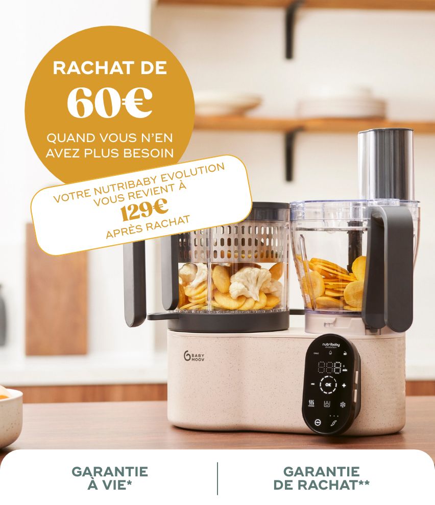 Robot cuiseur Nutribaby Evolution - 5 en 1 avec découpe intégrée
