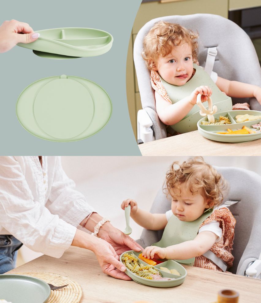 Assiette compartimentée