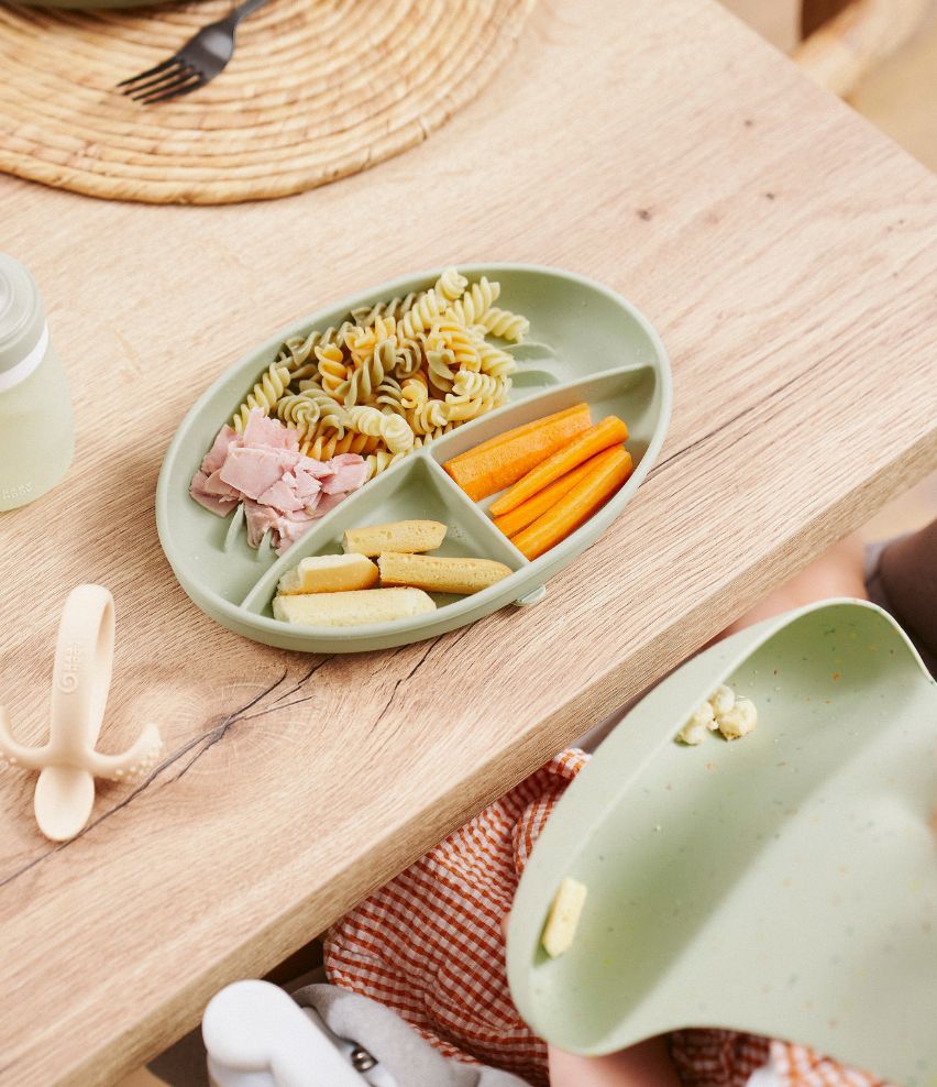 Assiette compartimentée