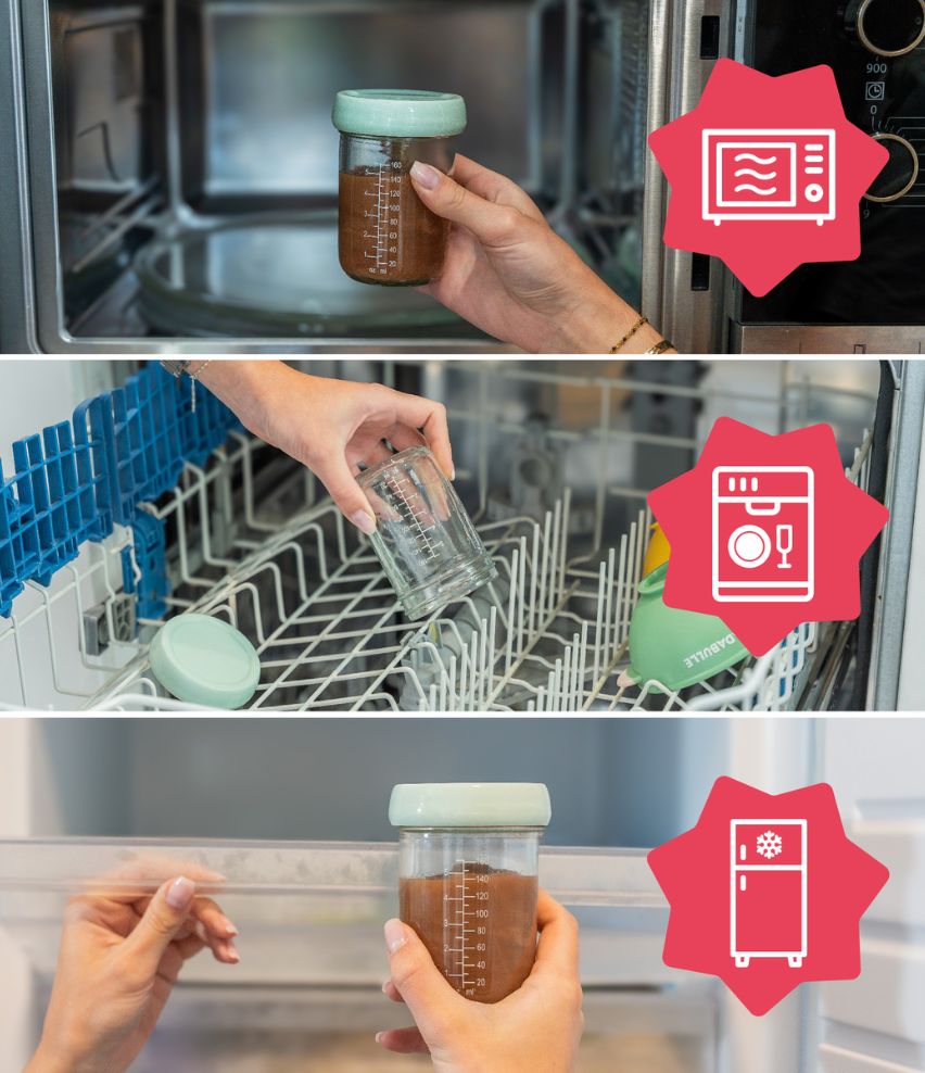 Pots Badabowls en verre pour bébé