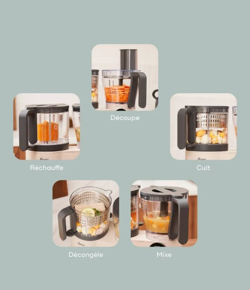 Robot cuiseur Nutribaby Evolution - 6 en 1 avec découpe intégrée