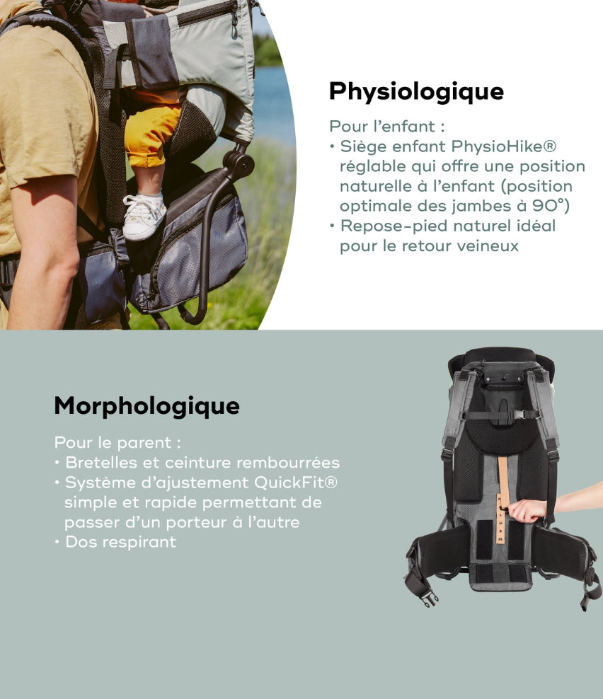 Porte bébé de randonnée reconditionné Moov & Hike
