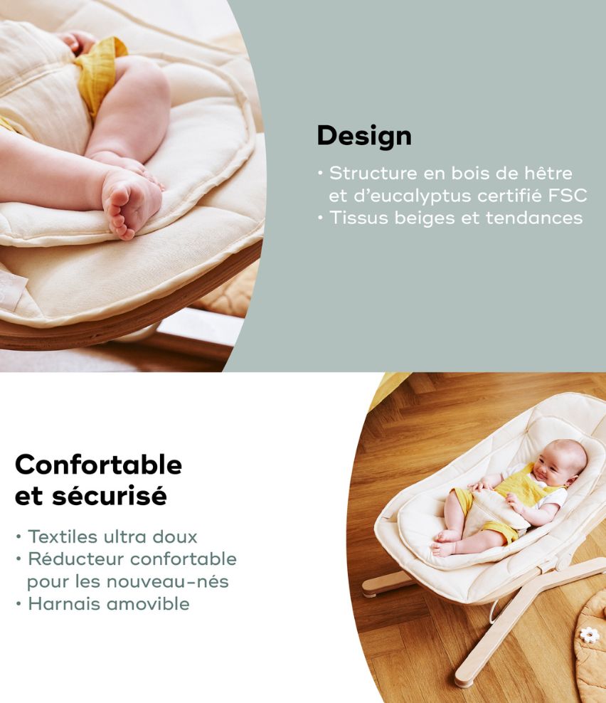 transat bébé bois