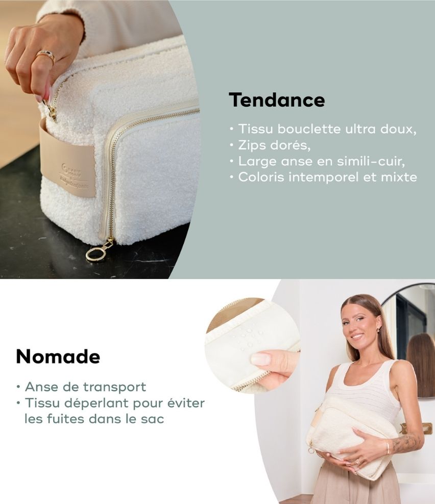 Trousse de toilette Curl White x Babyatoutprix