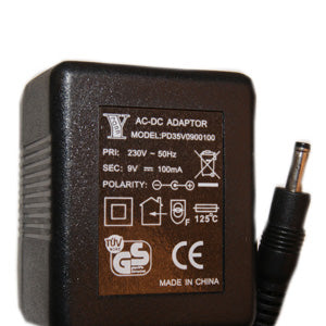 Adaptateur 9V-100mA pour emetteur et pour recepteur