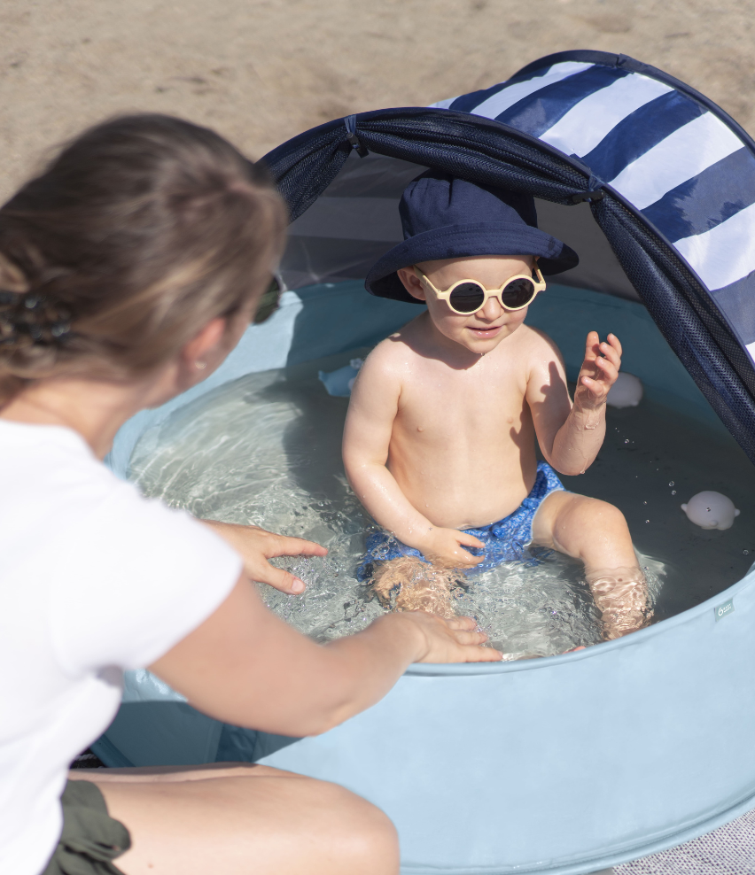 Parc de jeux et piscine pour Bébé anti-UV - Aquani Marinière