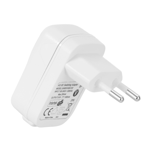 adaptateur secteur Fiche plate EU/Prise USB 5V 600mA blanc
