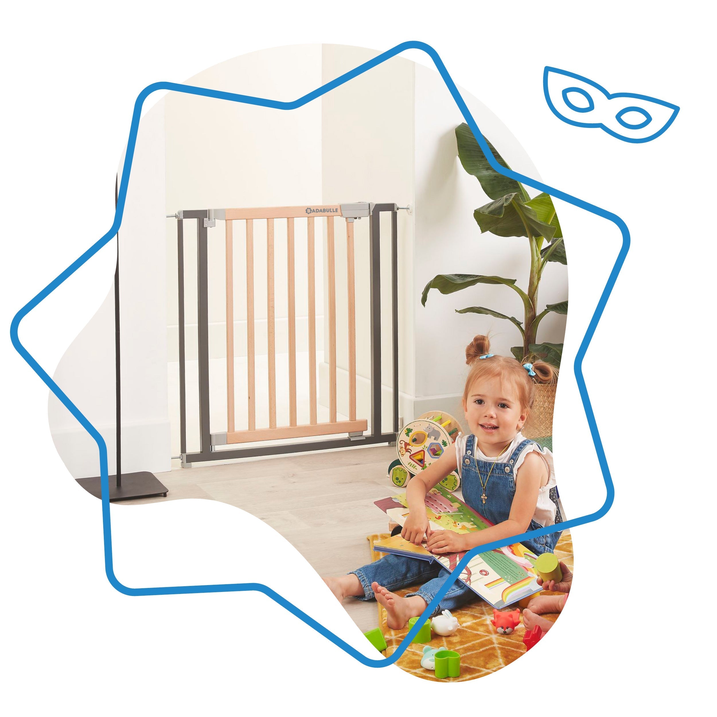 Barrière de Sécurité Safe & Protect Bois/Métal