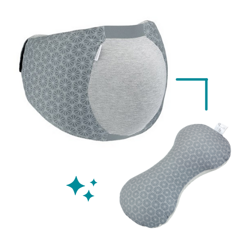Pack grossesse : ceinture de sommeil + coussin