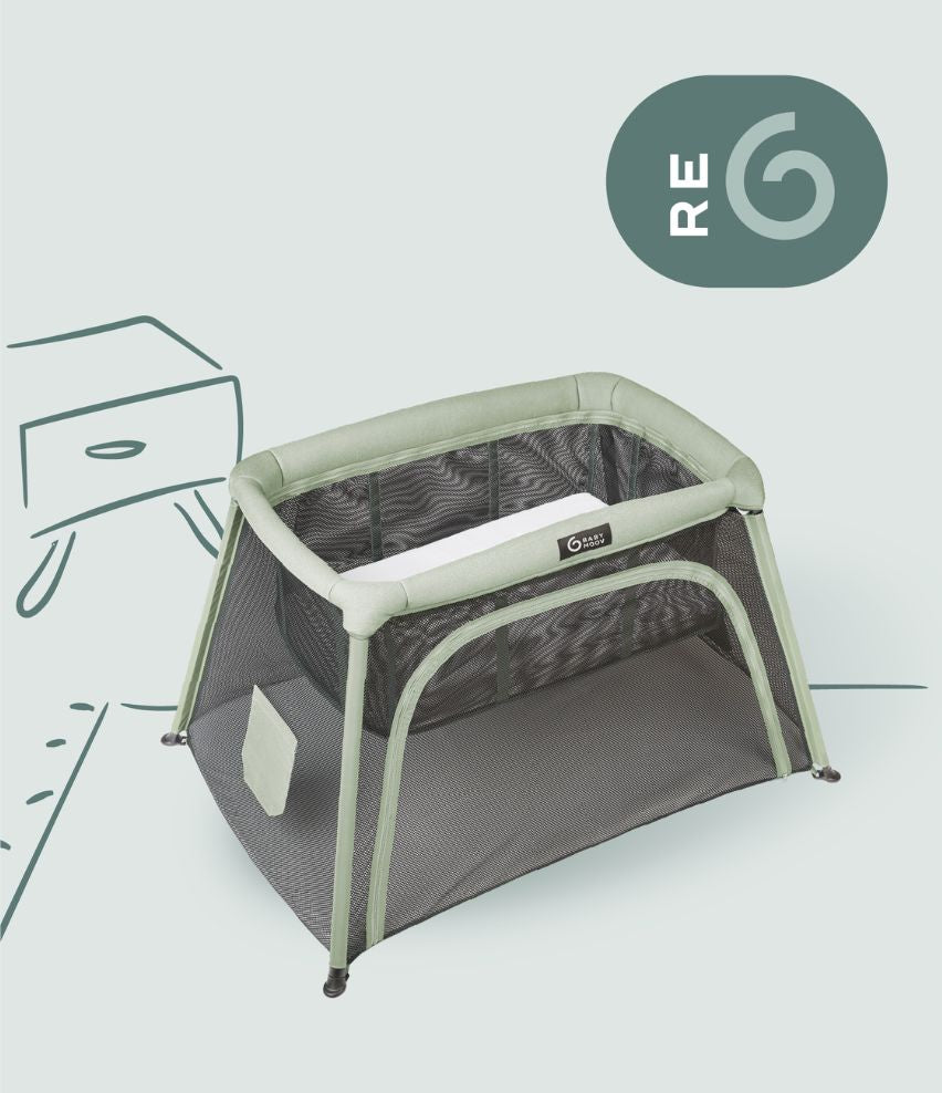 Lit parapluie avec berceau Moov & Comfy Reconditionné