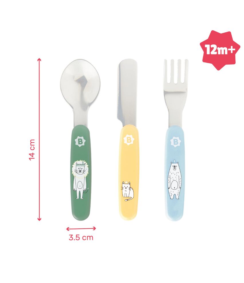 Couverts métal pour bébé - Dès 12 mois