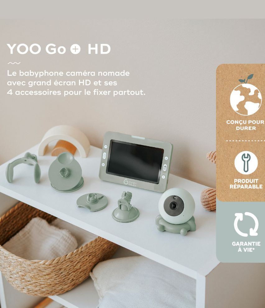 Babyphone Caméra Nomade - YOO Go+ HD