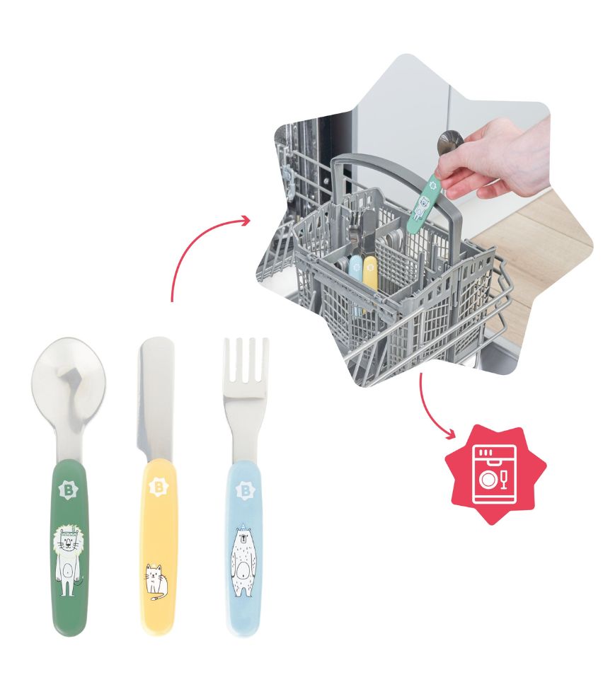Couverts métal pour bébé - Dès 12 mois