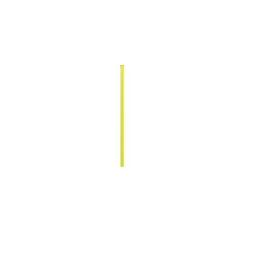 Barreau avec Trou - Coloris Jaune (D)