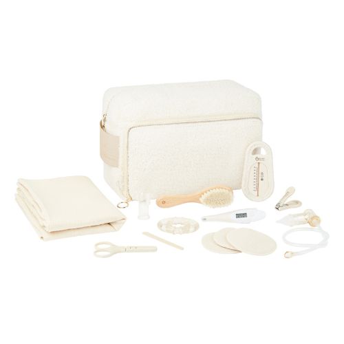 Anneau de dentition Trousse de toilette sable et curl white