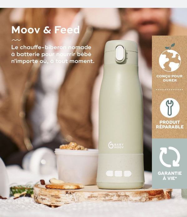 Chauffe Biberon Nomade,Chauffe Eau Portable Voiture 500ml,Chauffe-plats pour Bébéavec Contrôle de Température pour Voyages - Puériculture & Eveil bébé
