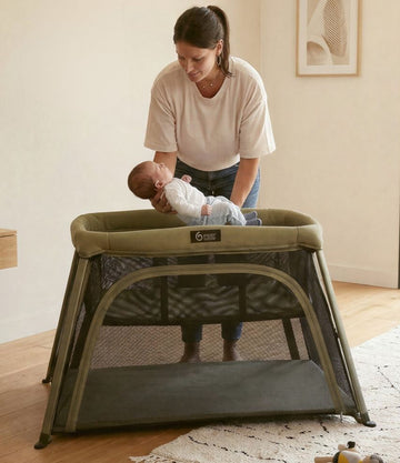 Lit parapluie bébé avec berceau intégré, 0 à 4 ans – Moov & Comfy