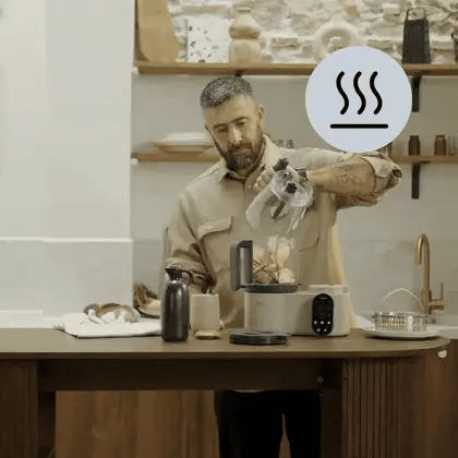 Fonction cuisson vapeur du Nutribaby Evolution