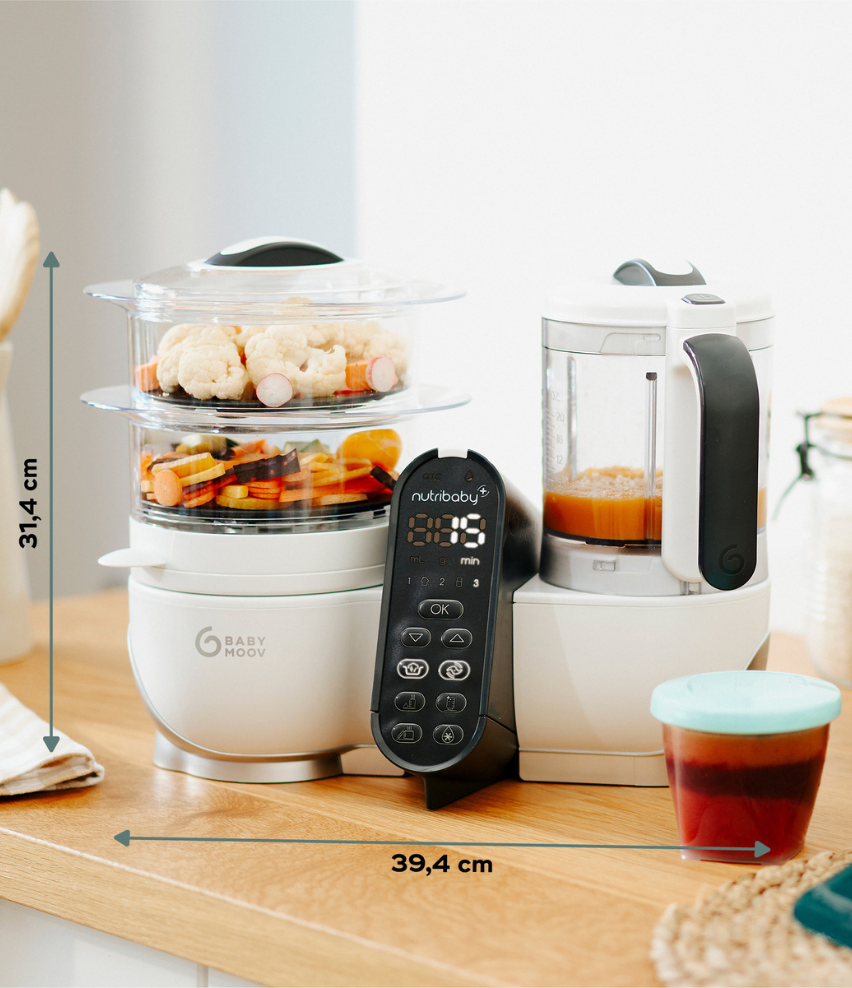 BABYMOOV Robot cuisine Nutribaby - À partir de 6 mois - Mixte - Taupe BABYMOOV Robot cuisine Nutribaby - À partir de 6 mois - Mixte - Taupe