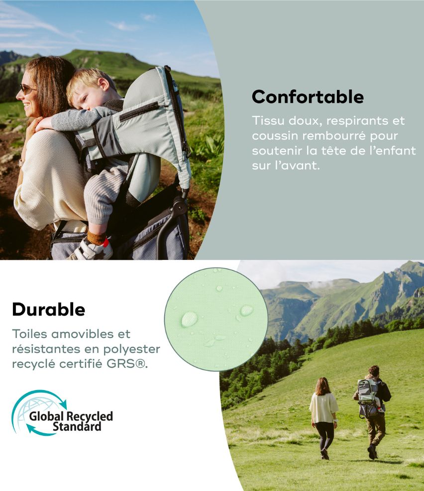 Moov & Hike Reconditionné - Le porte-bébé de randonnée conçu avec une kiné, confortable dès le 1er âge