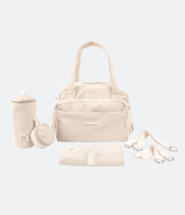 Babymoov Sac à Dos à Langer Le Sancy Smokey – Multifonction, Isotherme, Matelas Intégré, 26-36L, Idéal Parents Actifs Et Voyages
