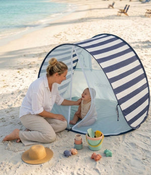 Tente de plage bébé - Système Pop up - Anti-UV 50+