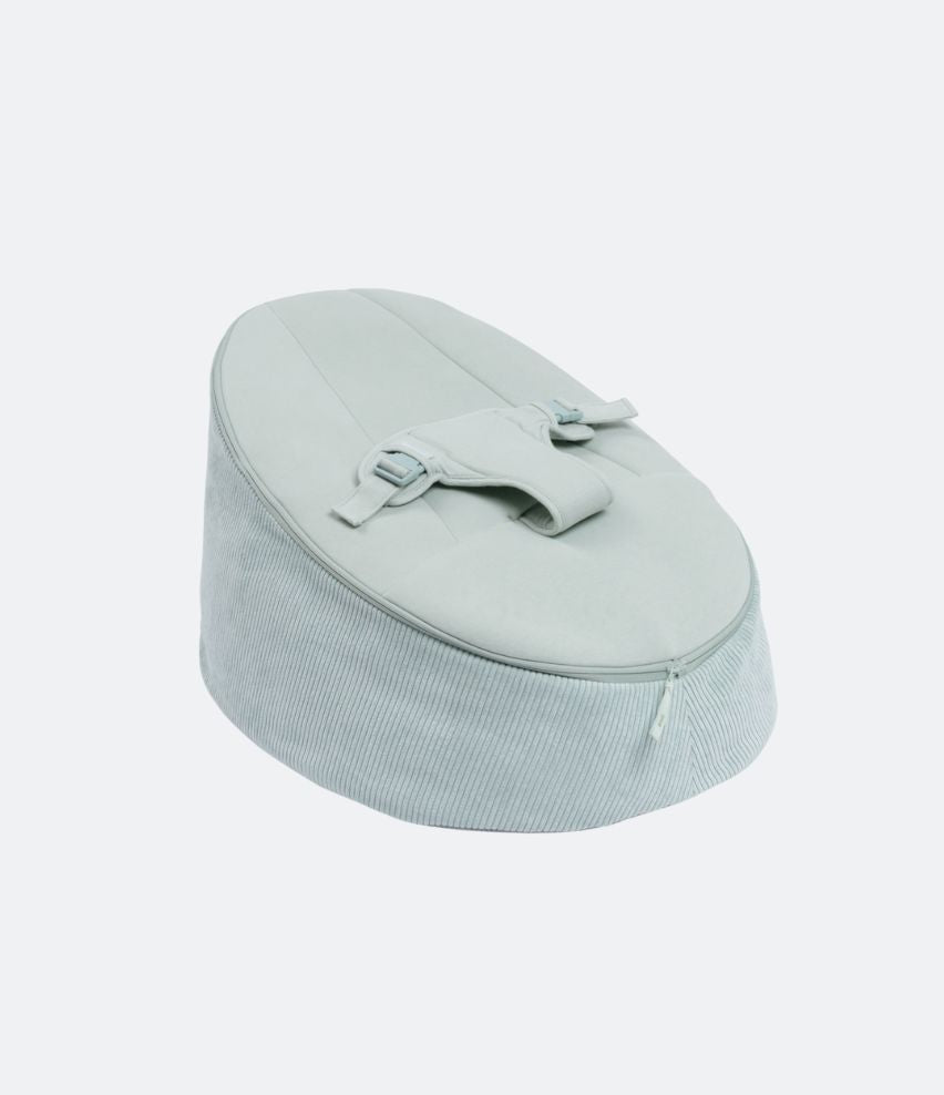 Doomoo Nid - Transat Bébé Évolutif En Pouf Enfant Dès La Naissance - Ultra Confortable Giraf Grey