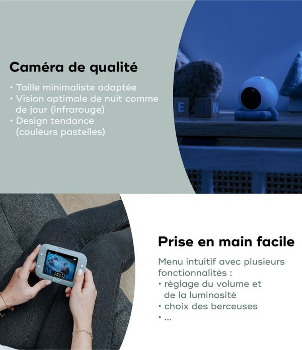 Babyphone Yoo Roll + sa caméra additionnelle