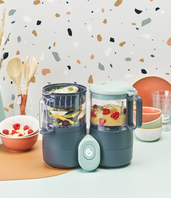 Babymoov Nutribaby 4 En 1 Robot Cuiseur Mixeur Bébé - Cuisson Vapeur, Mixage, Réchauffage, Décongélation